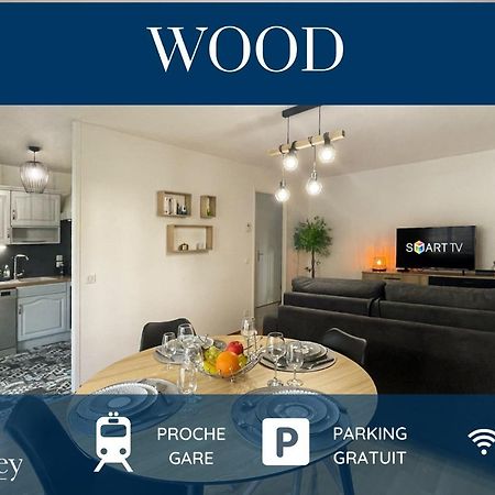 Homey Wood - New - Appartement Avec Une Chambre - Parking Prive Gratuit - Balcon Prive - A 5 Min De La Gare Pour Rejoindre Geneve Annemasse Exterior foto